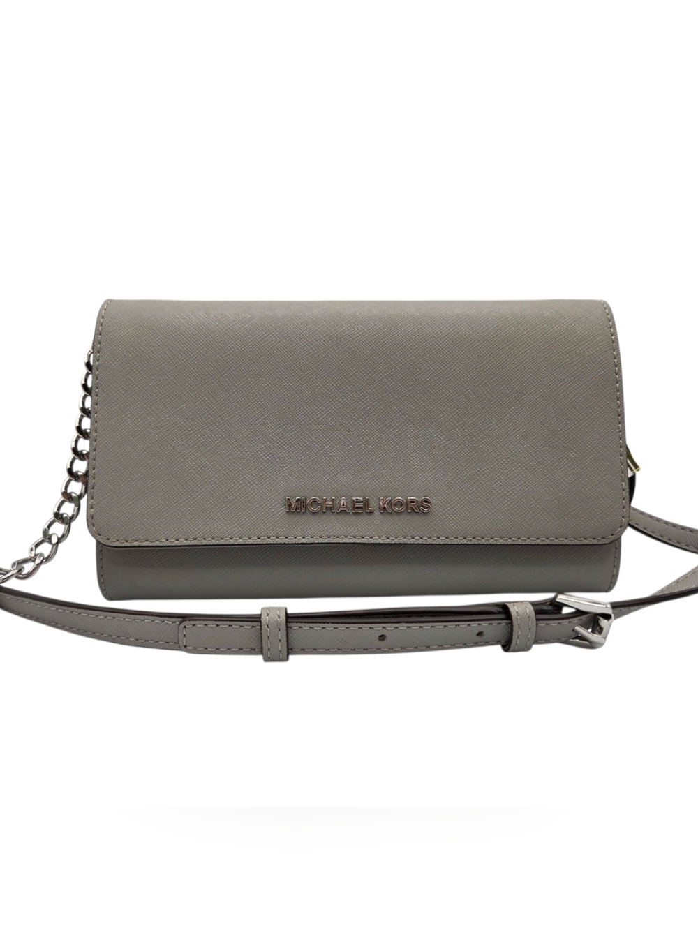Michael Kors Saffiano Leather Crossbody Wallet